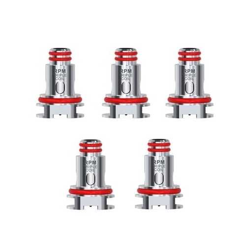 Smok RPM40 Triple Coil 0.6ohm yedek kartuş 5'li paket, metalik.