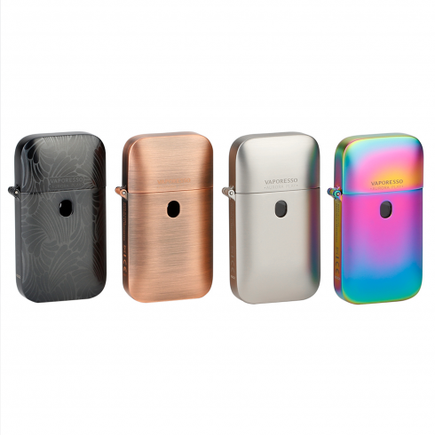 Vaporesso Aurora Play Pod Mod çeşitleri: Siyah, Bakır, Gümüş, Rainbow.