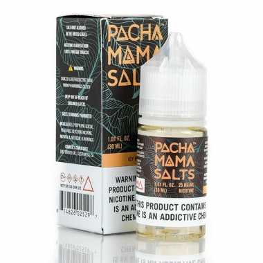 Pachamama Icy Mango Salt likit 30ml nikotin salt e-likit şişesi.
