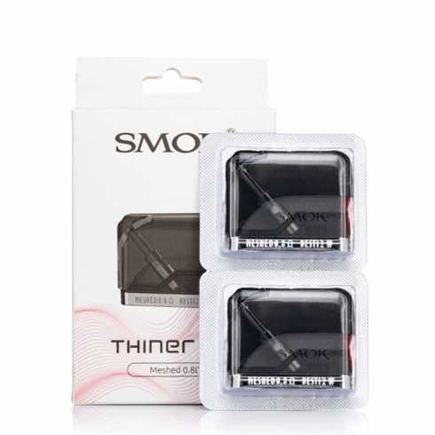 Smok Thiner Kartuş 0.8ohm Mesh Coil Yedek Pod (2'li Paket)