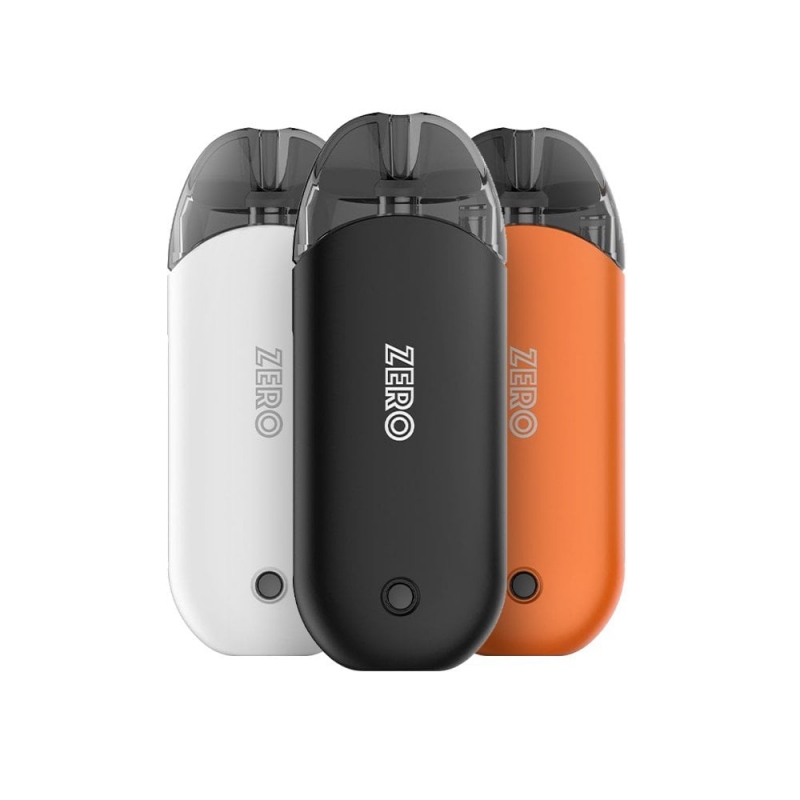 Vaporesso Renova Zero Pod Mod beyaz, siyah, turuncu renk seçenekleri.
