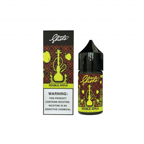 Nasty Shisha Double Apple Salt Likit - Siyah Şişe ve Kutu