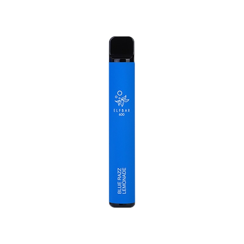Elf Bar 600 Blue Razz Lemonade tek kullanımlık pod, mavi renkli.