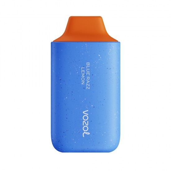 Vozol Star 6000 Blue Razz Lemon tek kullanımlık pod, mavi gövde.