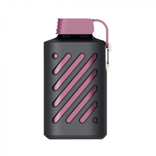 Vozol Gear 10000 Kiwi Guava Passion Fruit tek kullanımlık elektronik sigara koyu gri.