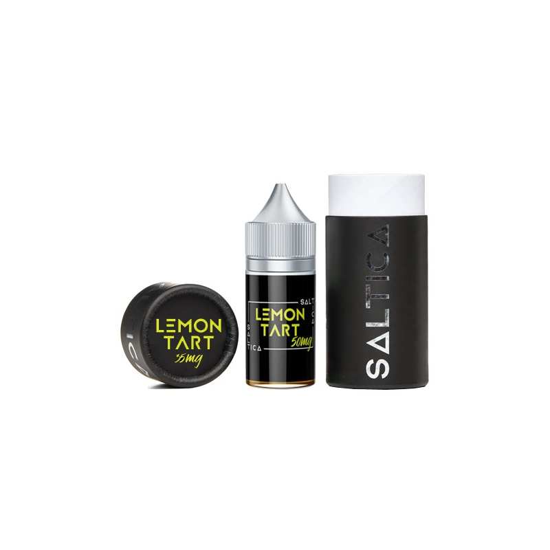 Saltica Lemon Tart Salt Likit 30ml şişe ve ambalaj seti