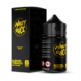 Nasty Juice Gold Blend Almond Tobacco Likit 0MG 50ML Siyah Kutu