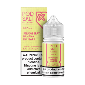 Pod Salt Strawberry Banana Rhubar Salt Likit Pod Salt Strawberry Banana Rhubar Salt Likit