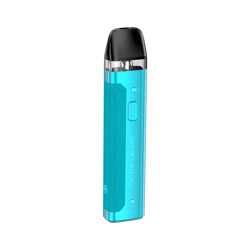 Geekvape AQ Pod Mod turkuaz renkli, kompakt elektronik sigara cihazı.