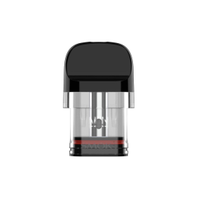 Smok Novo 2X Kartuş yedek tank, siyah ağızlıklı şeffaf likit haznesi.