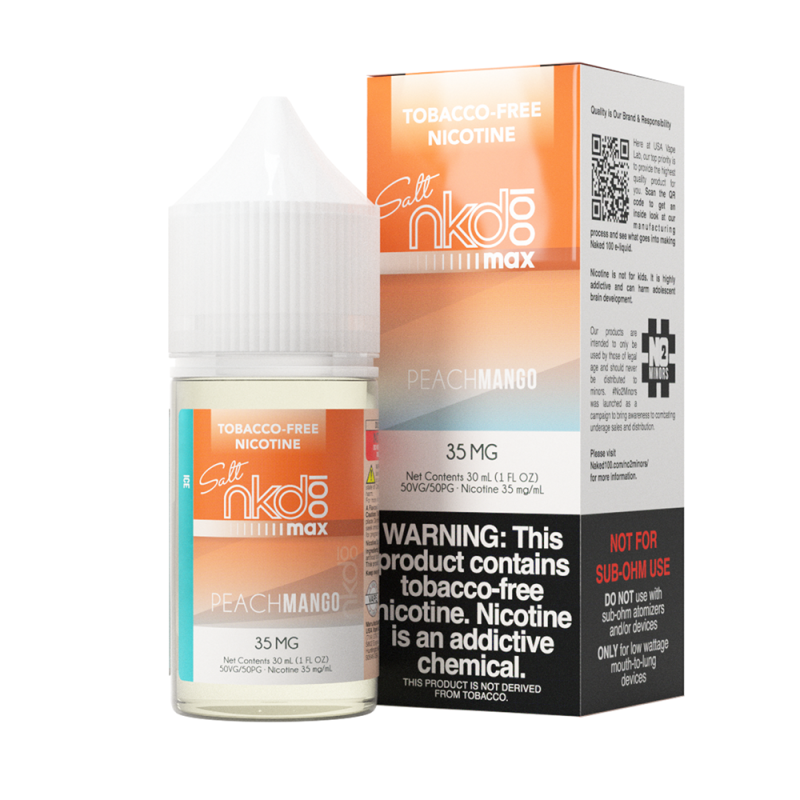 Naked 100 Max Peach Mango Ice Salt Likit 35mg TPD