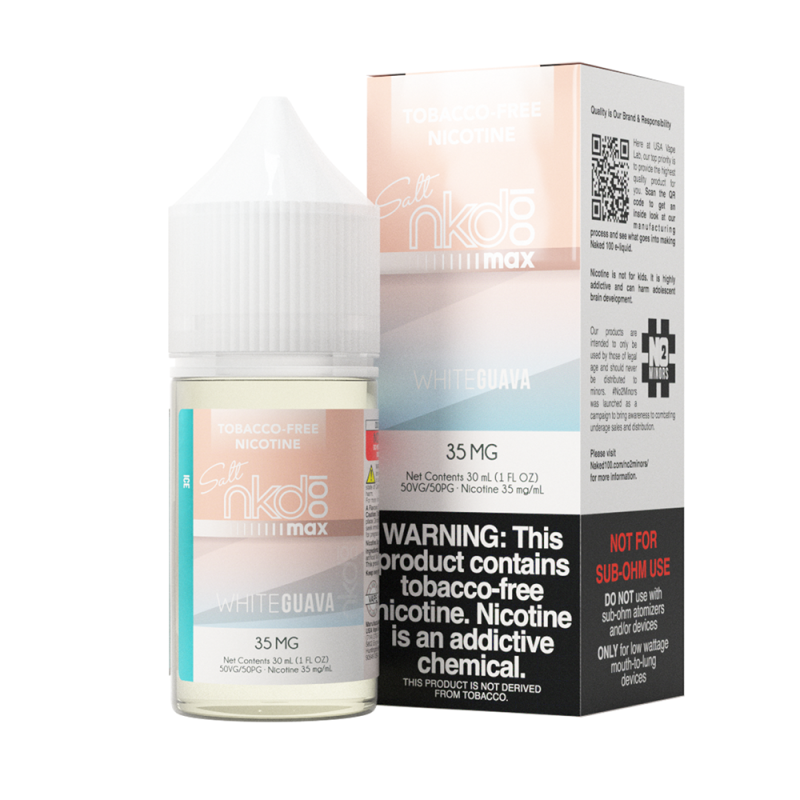 NKD100 Salt White Guava Ice likit 35mg Tütünsüz Nikotin 30ml.