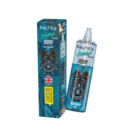 Saltica Cyberpunk 12000 Blueberry Ice tek kullanımlık vape bar ambalajı.