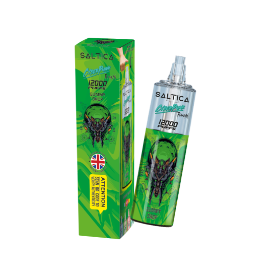 Saltica Cyberpunk 12000 Gummy Drop tek kullanımlık elektronik sigara.