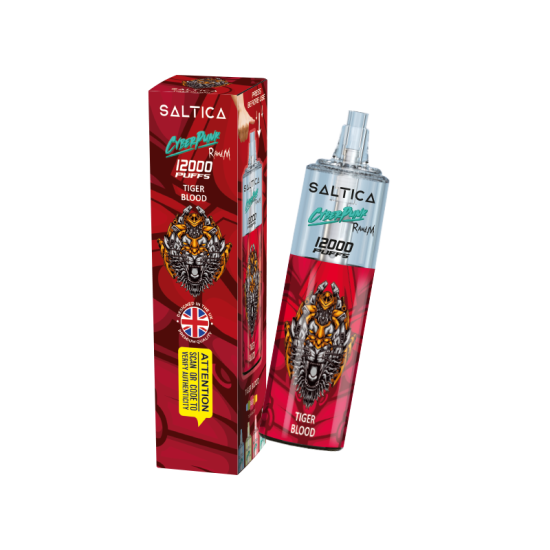 Saltica Cyberpunk 12000 Tiger Blood tek kullanımlık elektronik sigara