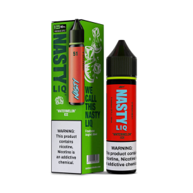 Nasty Liq Watermelon Ice likit 60ml, kırmızı ve yeşil ambalajlı.