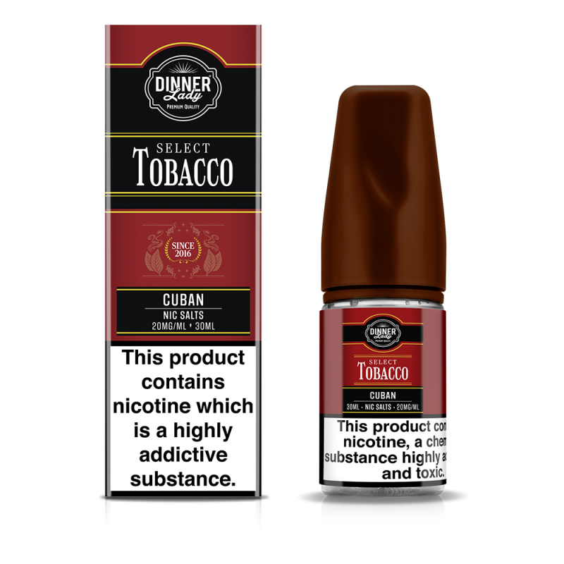 Dinner Lady Select Tobacco Cuban Salt Likit 20mg 30ml Nikotinli E-Likit