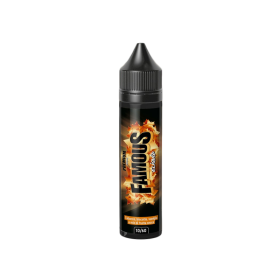 E-Liquid France Famous Likit, tütün, bisküvi, vanilya aromalı likit şişesi.