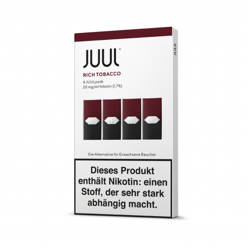 JUUL Rich Tobacco 1.7% Nikotin 4'lü Pod Paketi