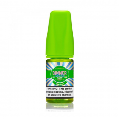 Dinner Lady Apple Sours Salt Likit 30ml, Parlak Yeşil Kapaklı