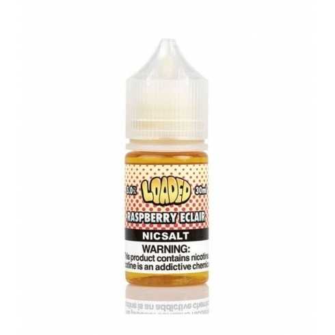 Loaded Raspberry Eclair Nicsalt 30ml likit şişesi, nikotinli e-likit